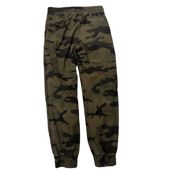 TNA Aritzia Alix Pant High Waisted Elastic Cuff Dark Green Camo Jogger, S - Picture 11 of 11